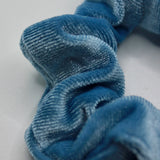 Sky Blue Velvet Scrunchie