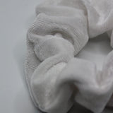 Pearl White Velvet Scrunchie