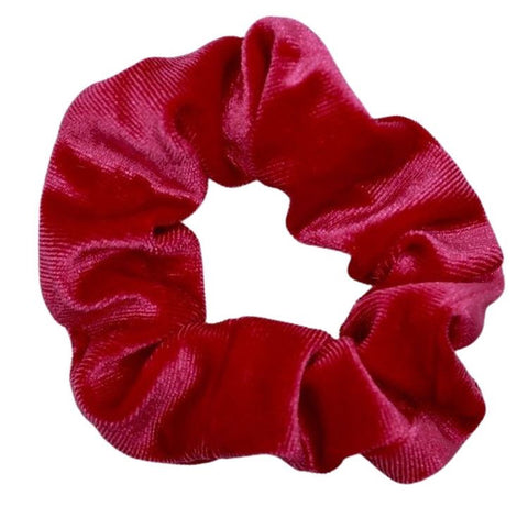 Hot Pink Velvet Scrunchie