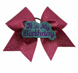 It's My Birthday Glitter Bow